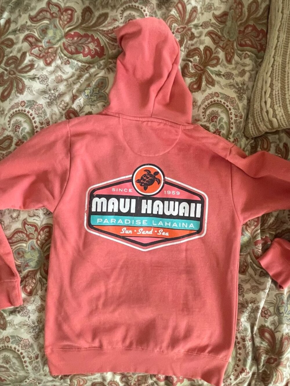 NEW Made with Aloha Maui Coral Pink Hoodie Small NEW!!!
